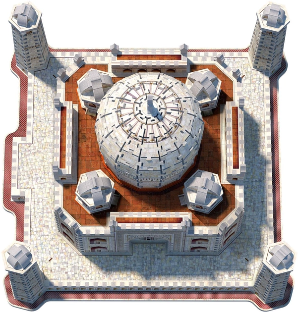 3D Пазл Wrebbit 3D Taj Mahal 950 елементів (0665541020018) - зображення 2