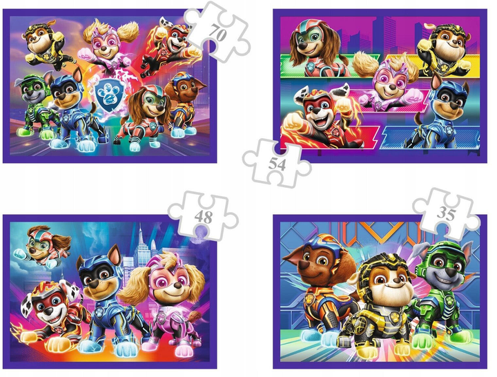Пазл Trefl 4в1 Paw Patrol Герої поспішають на допомогу 207 елементів (5900511346213) - зображення 4