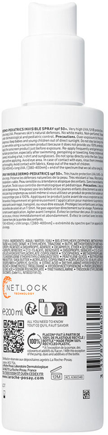 Spray przeciwsłoneczny La Roche-Posay Anthelios UVA 400 Dermo-Pediatrics SPF50+ 200 ml (3337875886055) - obraz 2