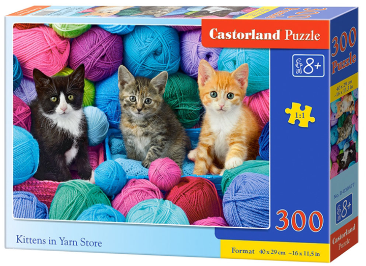 Пазл Castorland Kittens in Yarn Store 300 елементів (5904438030477) - зображення 1