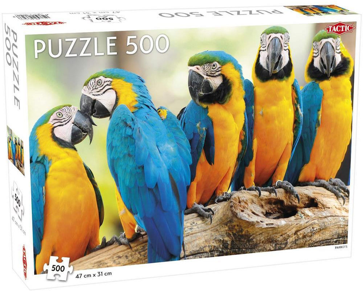 Puzzle Tactic Parrots 500 elementów (6416739566566) - obraz 1