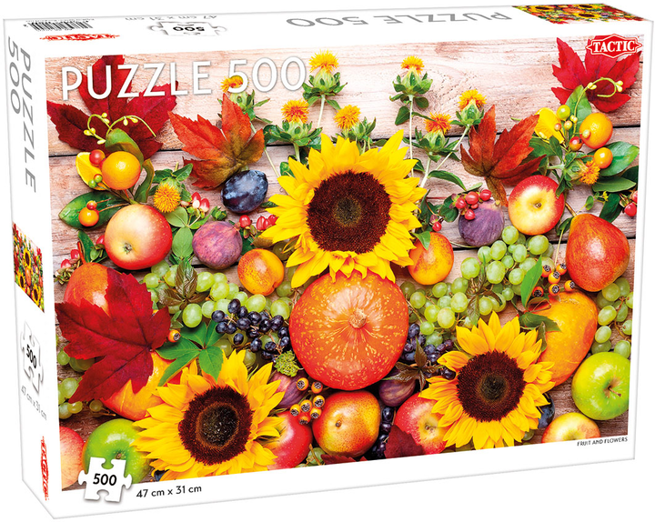 Puzzle Tactic Fruit and Flowers 500 elementów (6416739582955) - obraz 1