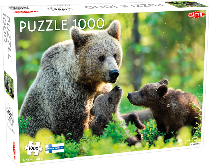 Puzzle Tactic Bear Family Niedźwiadki 1000 elementów (6416739586793) - obraz 1
