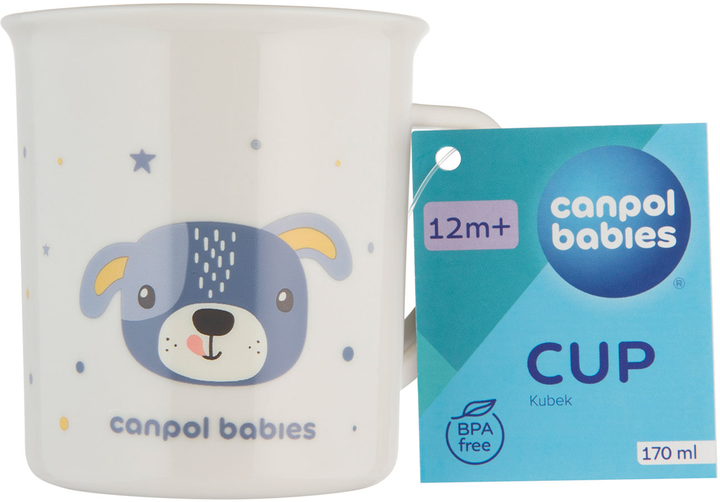 Кружка пластикова Canpol Babies Cute Animals Собачка 170 мл (4/413_blu2) - зображення 2