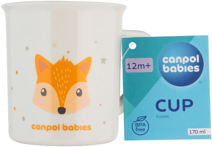 Кружка пластиковая Canpol Babies Cute Animals Лисичка 170 мл (4/413_ora) - изображение 2