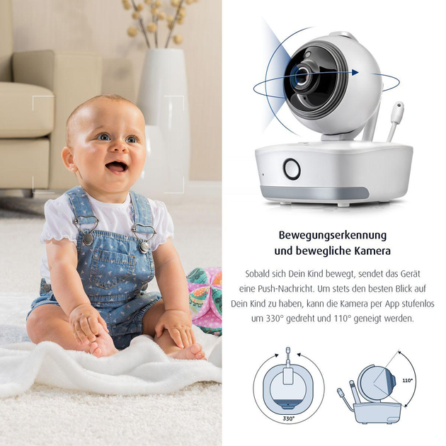 Видеоняня IP BabyCam Reer 80310 Белый - изображение 8