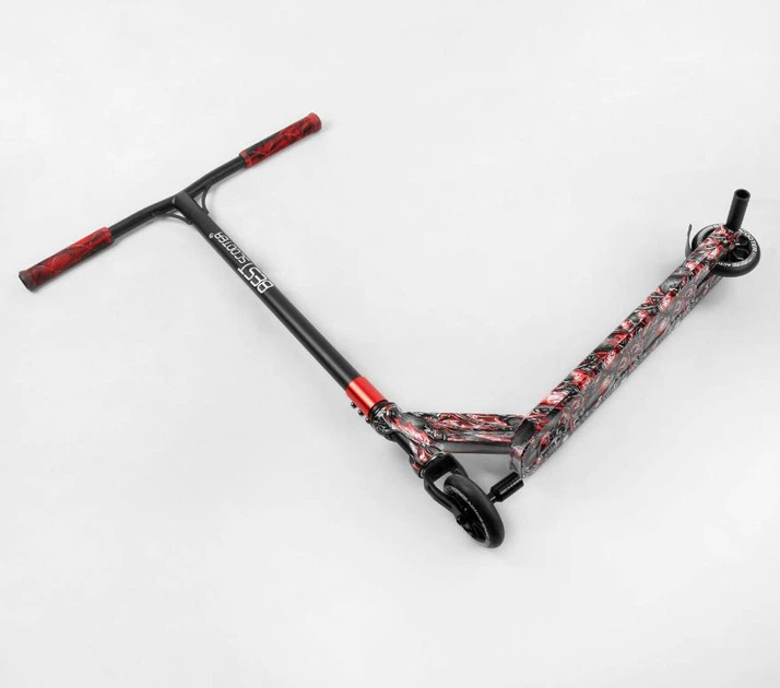 Самокат трюковый Best Scooter BS-77488 HIC-система, пеги, алюминиевый диск и противень с принтом. - изображение 6