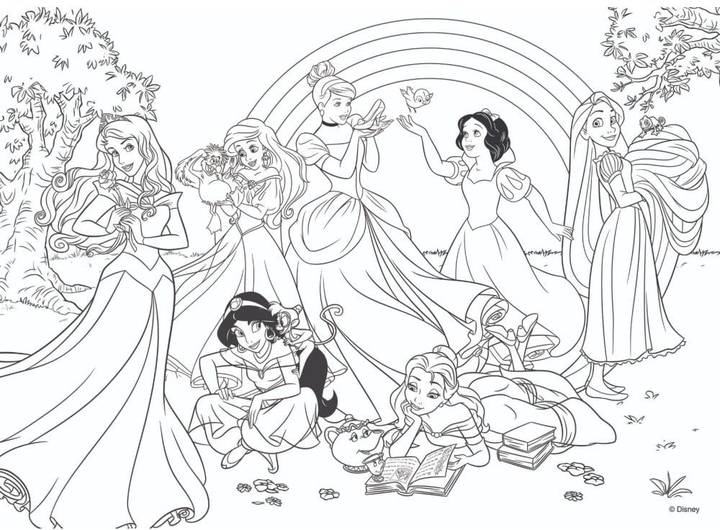 Puzzle dwustronne Lisciani Plus Disney Princess 24 elementy (8008324073993) - obraz 3