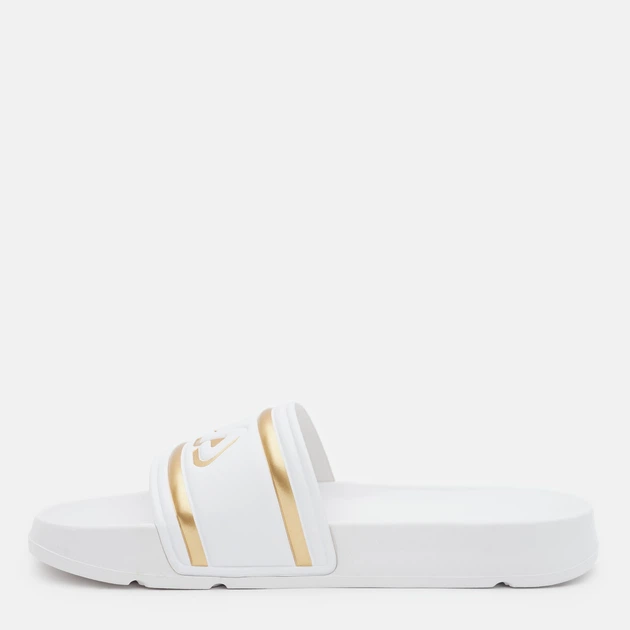 Женские шлепанцы для пляжа Fila Morro Bay Logo Slipper Wmn FFW0102-13069 39 (8US) 24.5 см White-Gold (8719477784604) - Фото 4 Женские шлепанцы для пляжа Fila Morro Bay Logo Slipper Wmn FFW0102-13069 39 (8US) 24.5 см White-Gold (8719477784604) - изображение 4