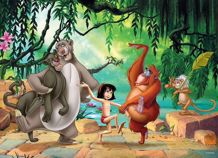 Puzzle dwustronne Lisciani Maxifloor Disney The Jungle Book 35 elementów (8008324074143) - obraz 1