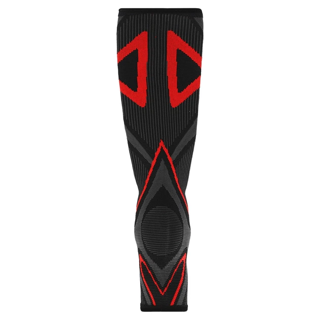 Бандаж эластичный удлинённый на голень и лодыжку Sibote Fit 7217 Black-Grey-Red - изображение 6