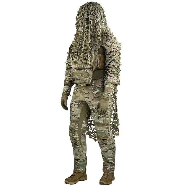 Маскировочный костюм М-Тас "Вільха" рип-стоп куртка + накидка мультикам размер XL-3XL - изображение 1