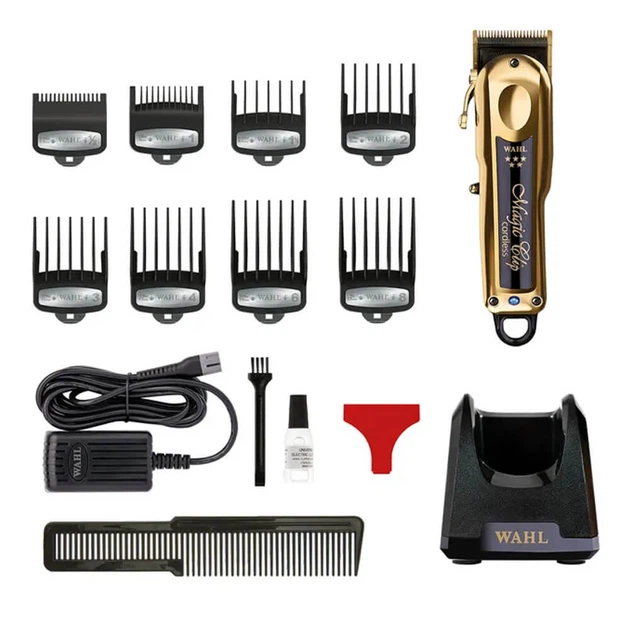 Машинка професійна для стрижки Wahl Magic Clip Limited Edition Gold Cordless 5V 08148-716 - Фото 2 Машинка професійна для стрижки Wahl Magic Clip Limited Edition Gold Cordless 5V 08148-716 - зображення 2