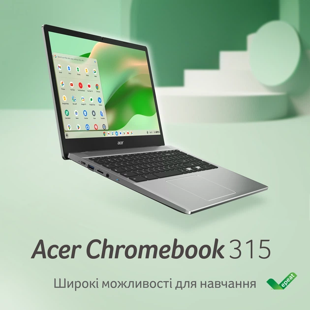 Ноутбук Acer Chromebook 315 CB315-5H-C68B (NX.KPPEU.001) Sparkly