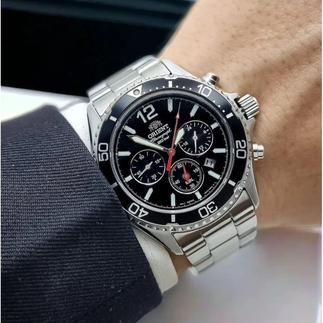 Часы наручные ORIENT RA-TX0202B10B в черно-серебристой расцветке. - изображение 6