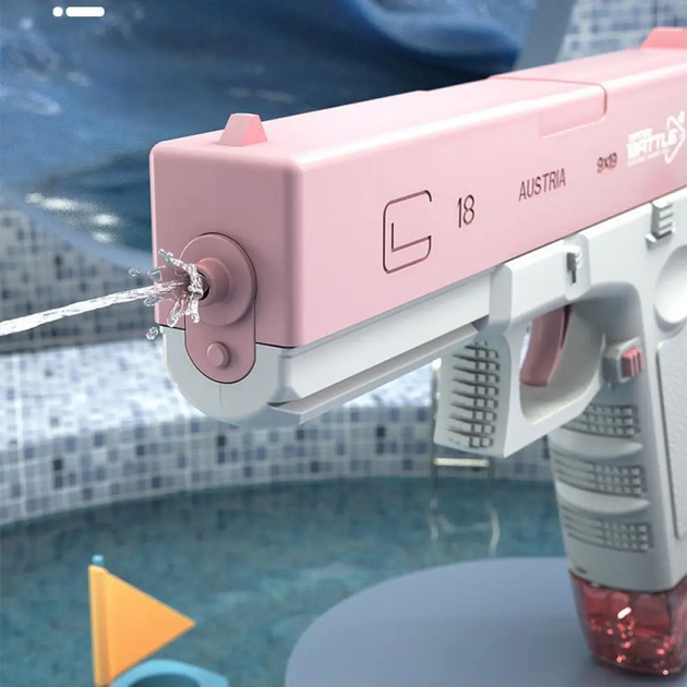 Водяний пістолет UKBOO акумуляторний електричний Water Gun Glock, рожевий ( LK-1- Pink ) - зображення 7