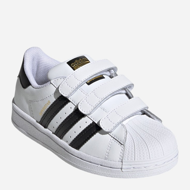 Trampki chłopięce na rzepy Adidas Originals Superstar EF4842 22 (5.5KUK) Białe (4062053378112) - obraz 2