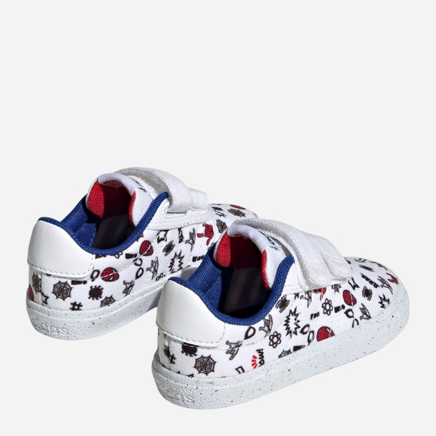 Дитячі кеди для хлопчика adidas x Marvel VULCRAID3R Spider-Man HP7752 21 (5UK) Білі (4066746105207) - зображення 4