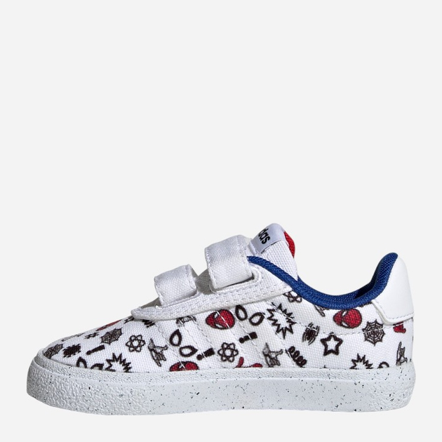 Sneakersy chłopięce na rzepy adidas x Marvel VULCRAID3R Spider-Man HP7752 22 (5.5UK) Białe (4066746105245) - obraz 3