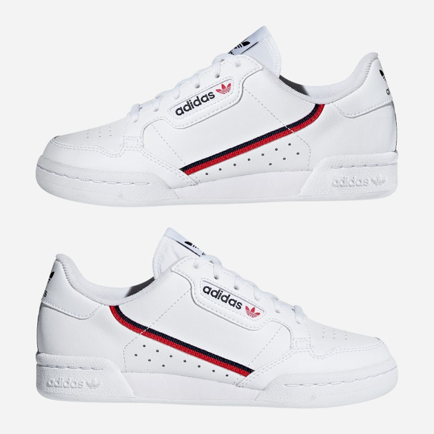 Sneakersy chłopięce adidas Originals Continental 80 F99787 36.5 (4UK) Białe (4060516154112) - obraz 5
