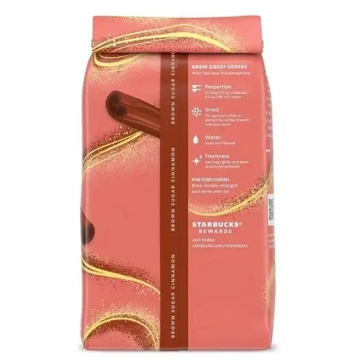 Молота кава Starbucks Brown Sugar Cinnamon Naturally Flavored Coffee 311г - зображення 2
