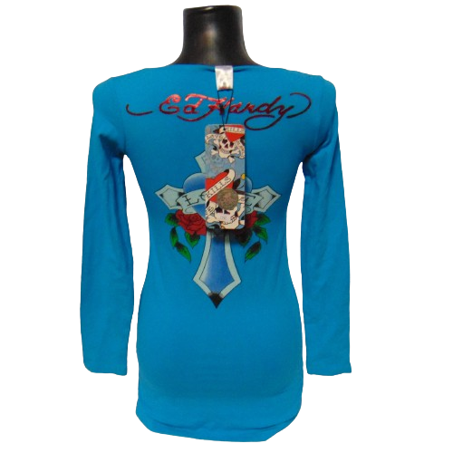 Туніка Ed Hardy M блакитна - зображення 2