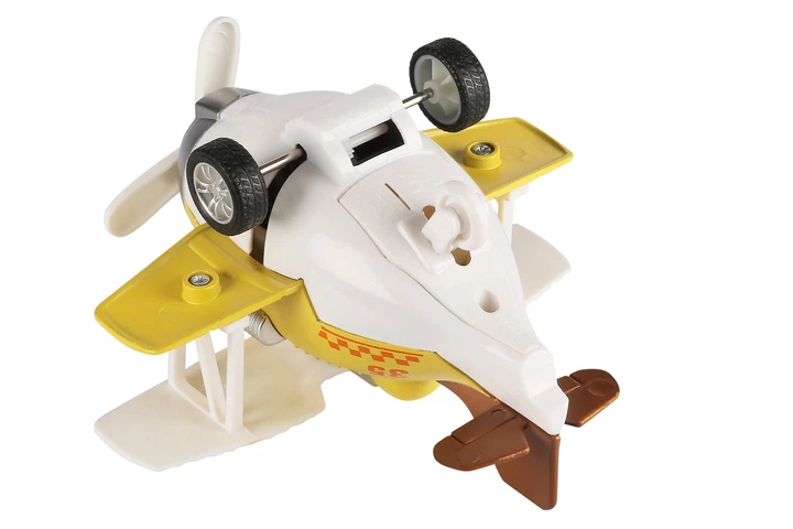 Літак металевий інерційний Same Toy Aircraft жовтий зі світлом та музикою SY8015Ut-1 - Фото 4 Літак металевий інерційний Same Toy Aircraft жовтий зі світлом та музикою SY8015Ut-1 - зображення 4