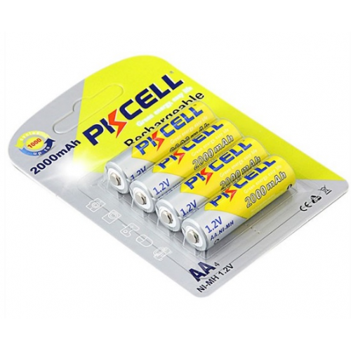 Аккумулятор PKCELL 1.2V AA 2000mAh NiMH Rechargeable Battery, 4 штуки в блистере цена за блистер, Q12 - Фото 1 Аккумулятор PKCELL 1.2V AA 2000mAh NiMH Rechargeable Battery, 4 штуки в блистере цена за блистер, Q12 - изображение 1