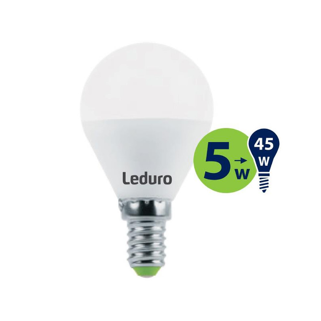 Żarówka LED Leduro E14 2700K 5W 400 lm G45 21182 (4750703995863) - obraz 1