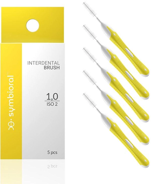 Szczoteczki międzyzębowe Symbioral Interdental Brush ISO 2 1.0 mm 5 szt (5908239791247) - obraz 1