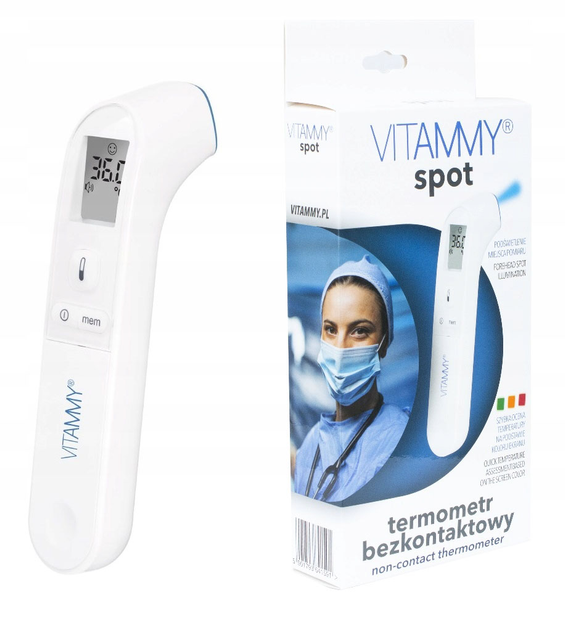 Bezkontaktowy termometr na podczerwień Vitammy Spot (5901793641591) - obraz 1