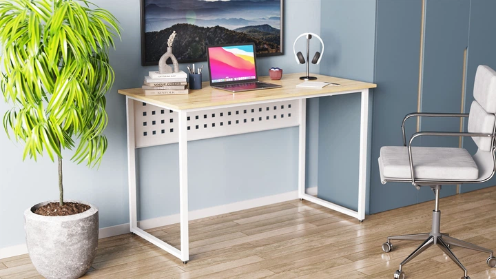 Комп'ютерний стіл Ferrum-decor Майк 75x120x70 білий ДСП Дуб Артізан 32мм (MAYK2213) - зображення 3
