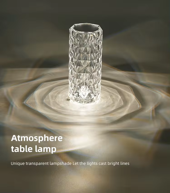 Сенсорний світильник VHG K2 з пультом RGB Нічник Rose Diamond Table Lamp - изображение 6