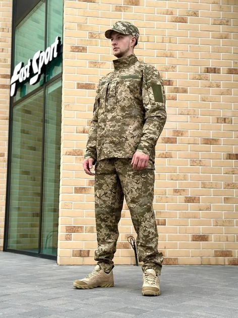 Військова тактична форма Піксель польова статутна форма ЗСУ комплект штани та кітель L - изображение 1