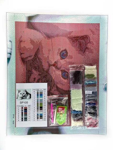 Алмазная мозаика Милые котики 40х50 см ColorArt SP105 - изображение 3