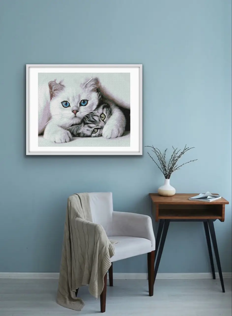 Алмазная мозаика Милые котики 40х50 см ColorArt SP105 - изображение 7