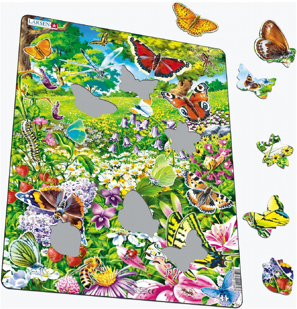 Puzzle Larsen Maxi Motyle 42 elementy (7023852120897) - obraz 2