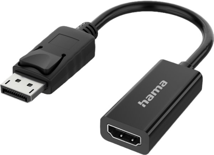 Adapter Hama DisplayPort - HDMI M/F Black (4047443437372) - obraz 1