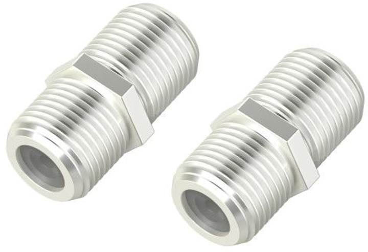 Adapter Hama Koaksjalny-F - Koaksjalny-F F/F 2 szt Silver (4047443431882) - obraz 1