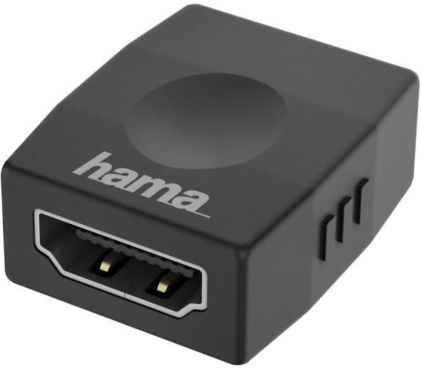 Adapter Hama HDMI - HDMI Ultra-HD 4K F/F Black (4047443437488) - obraz 1