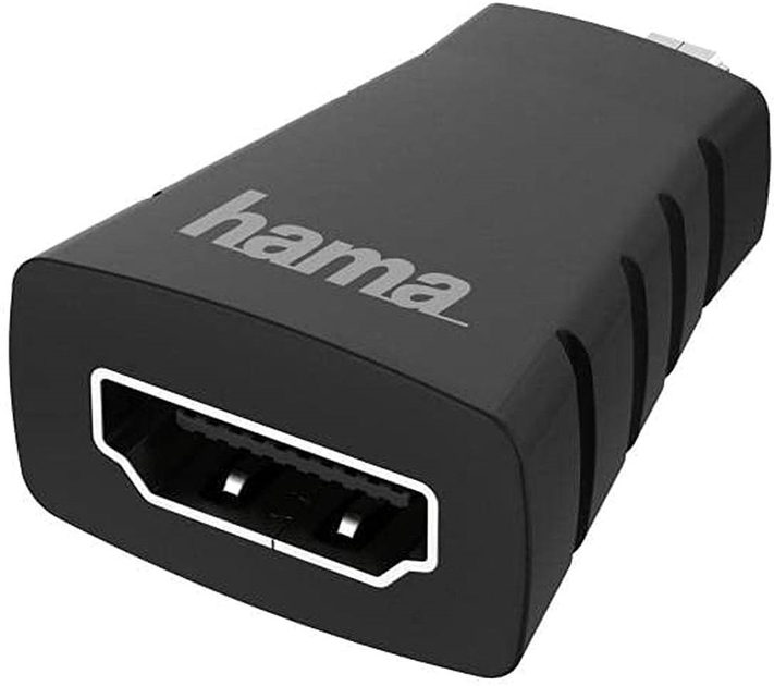 Адаптер Hama HDMI - micro-HDMI F/M Black (4047443437501) - зображення 1