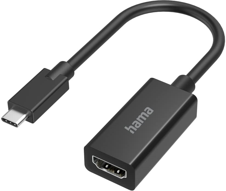Adapter Hama USB Type-C - HDMI M/F Black (4047443445315) - obraz 1