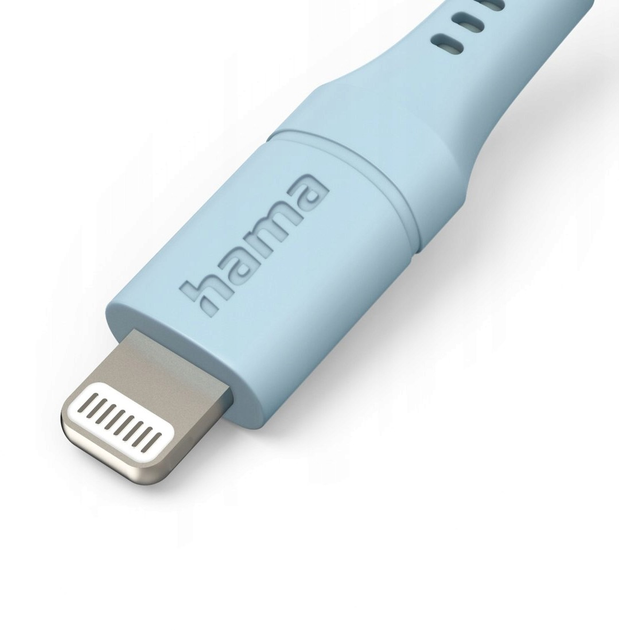 Kabel Hama Flexible USB Type-A - Lightning M/M 1.5 m Blue (4047443486387) - obraz 3