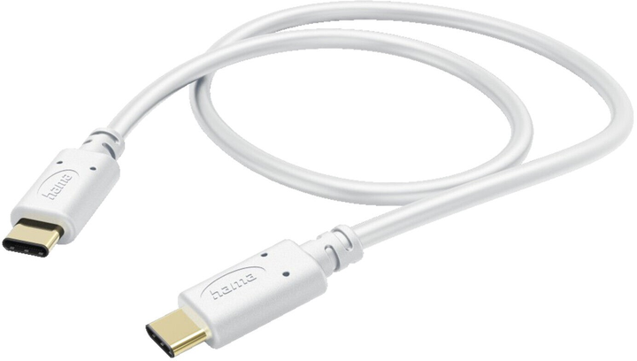 Кабель Hama USB Type-C - USB Type-C M/M 1.5 м White (4047443486776) - зображення 1