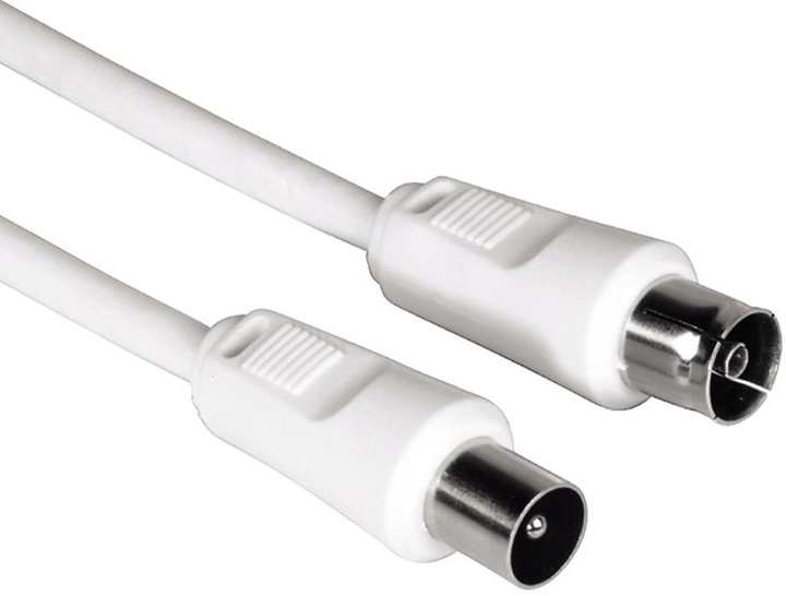 Kabel antenowy Hama Koaksjalny-N - Koaksjalny-N M/F 75DB 5 m White (4047443432445) - obraz 1