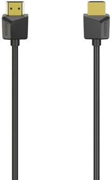 Kabel Hama Flexi-slim HDMI - HDMI M/M 1.5 m Black (4047443392848) - obraz 1