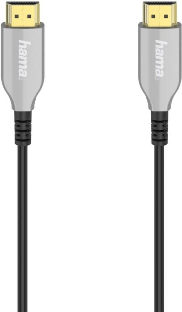 Kabel Hama HDMI - HDMI 4k M/M 15 m Black (4047443441171) - obraz 1