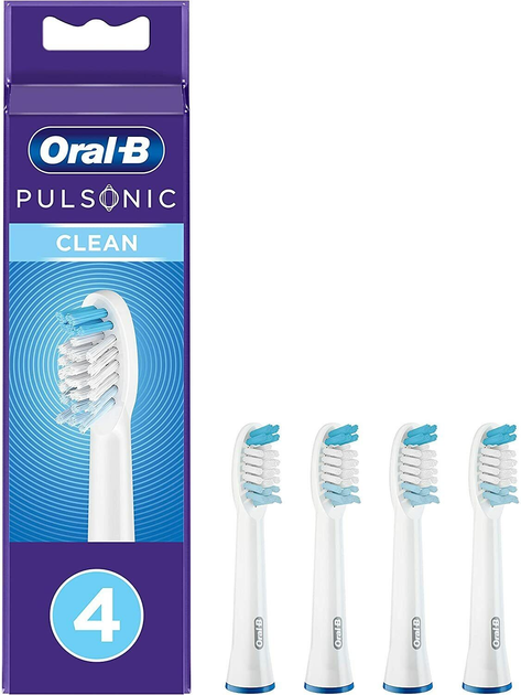 Końcówki wymienne SR32C-4 do szczoteczki elektrycznej Oral-b Braun Pulsonic i Pulsonic Slim 4szt - obraz 1