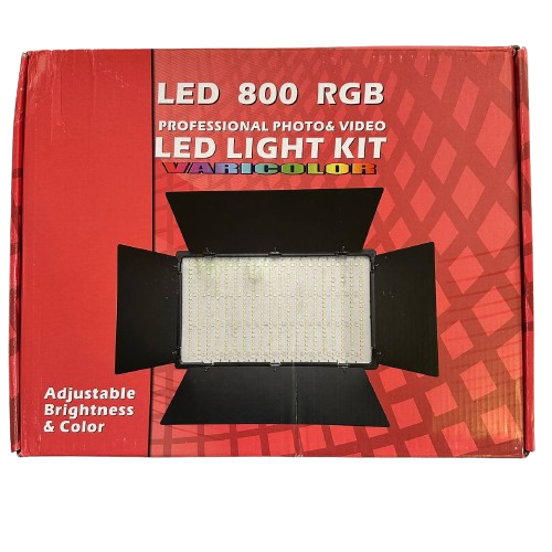 Профессиональная LED лампа видеосвет Varicolor PRO LED U800+ RGB (3200-5600K) с сетевым адаптером - изображение 4