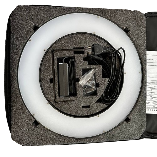 Кольцевая LED-лампа Falcon DVR-384DVC 23 Вт для фото- и видеосъемки 3200–5600K с кронштейном (803BFE0F114B) - Фото 8 Кольцевая LED-лампа Falcon DVR-384DVC 23 Вт для фото- и видеосъемки 3200–5600K с кронштейном (803BFE0F114B) - изображение 8